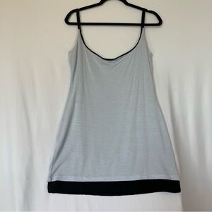 Gianni Bini Gray and Black Sleeveless Mini Dress